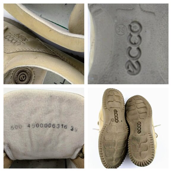 Ecco Soft Women's Shoes Beige Oxford Sneakers US 8 / 8.5 - Picture 11 of 11